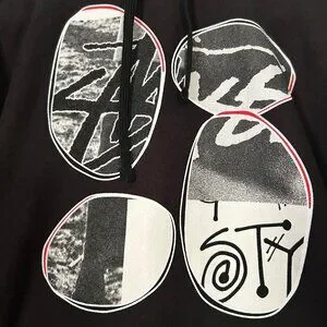 ★24SS 最新作★STUSSY DAVID CARSON VESPA HOODIE Stussy David Carson Vespa Hoodie Ash Heather Men's - SS24 - US